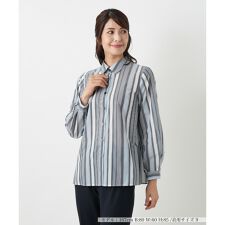 ストライプブラウス【Leilian WHITE LABEL】