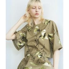 フラワープリントブラウス