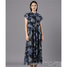 プリントフレアワンピース