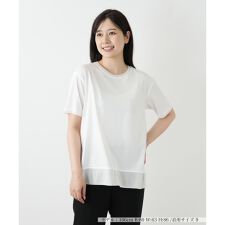 ラメクルーネックカットソー