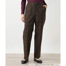 チェック柄テーパードパンツ【Leilian WHITE LABEL】