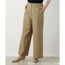 洗えるデニム調ワイドパンツ