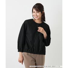 ノーカラーブルゾン【Leilian WHITE LABEL】