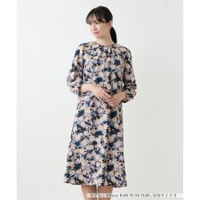 花柄フレアワンピース【Leilian WHITE LABEL】