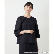 レリアン(Leilian)の七分袖スリットブラウス