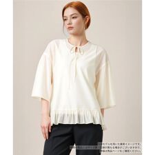 ペプラムブラウス