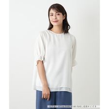 クルーネックブラウス【Leilian WHITE LABEL】
