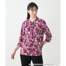 花柄プリントカットソー【Leilian WHITE LABEL】