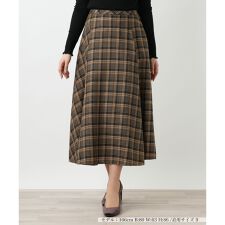 ラメチェックフレアスカート【25年9月カタログ】