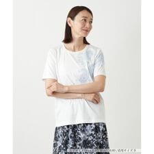 ペイズリー刺繍カットソー【ROCHAS Premiere】