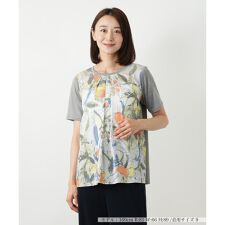 プリント切替カットソー【MUSE BY ROCHAS Premiere】