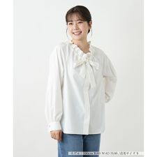 洗えるリボンブラウス【25年9月カタログ】