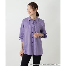 ストライプシャツブラウス【Leilian WHITE LABEL】