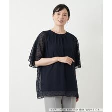 ドットフレアブラウス【Leilian WHITE LABEL】