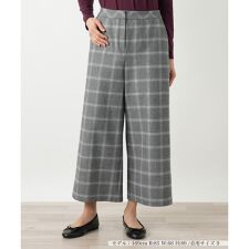 チェックワイドパンツ【Leilian WHITE LABEL】