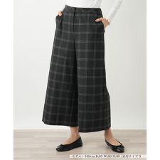 チェックワイドパンツ【Leilian WHITE LABEL】