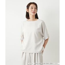 ノーカラーブラウス