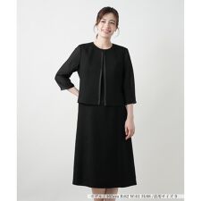 セットアップ風ワンピース【ブラックフォーマル】