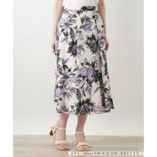 花柄フレアスカート