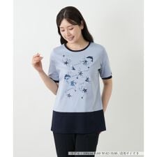 スパンコール刺繍カットソー