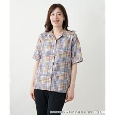 レリアン(Leilian)のチェックシャツブラウス