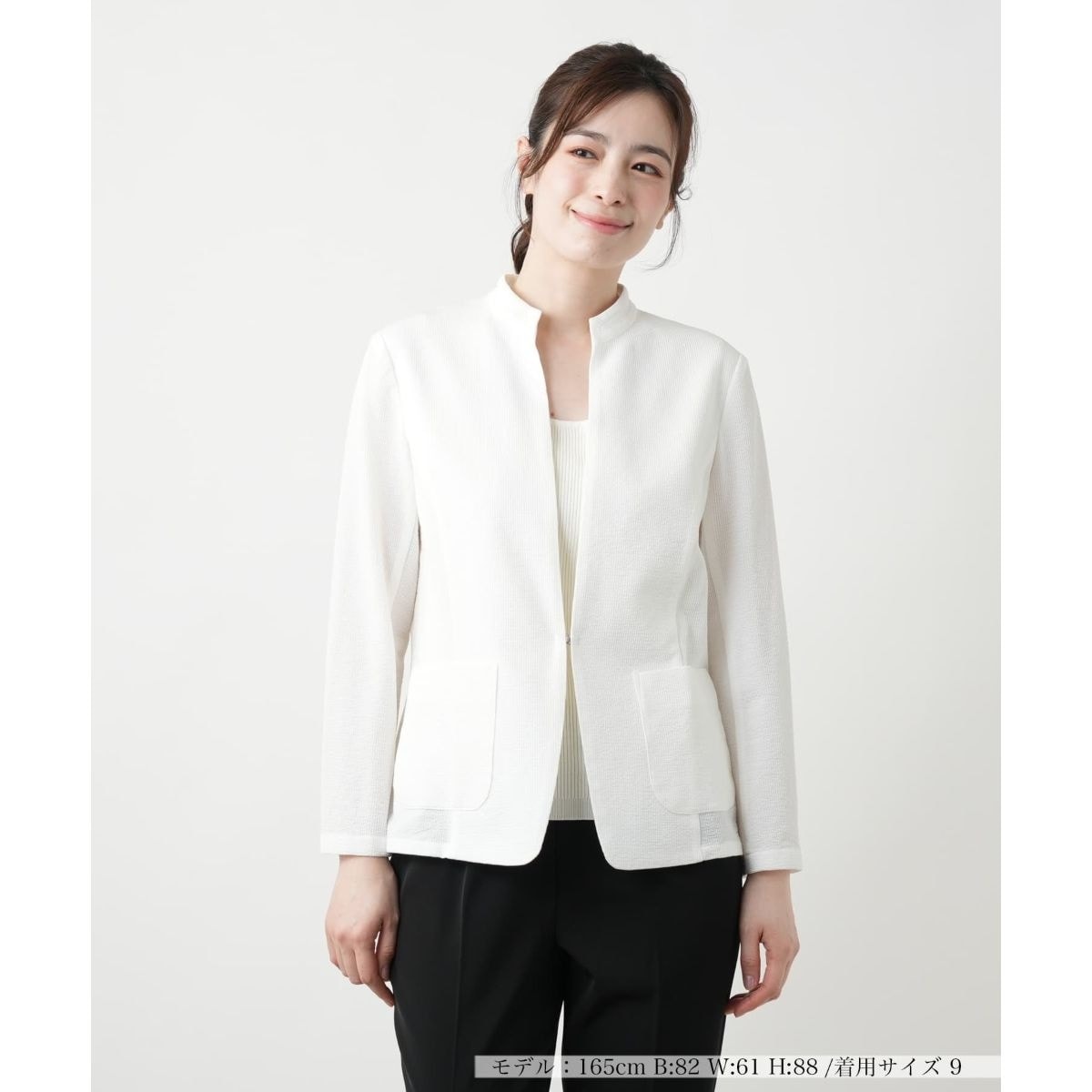 spick&span スタンドカラーショートブルゾン 36 Spick & Span（スピックアンドスパン）の「スタンドカラーショート