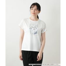 刺繍フレンチスリーブカットソー【Leilian WHITE LABEL】