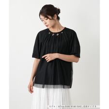 【店舗人気】チュールレイヤードカットソー