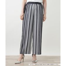 レリアン(Leilian)のストライプワイドパンツ