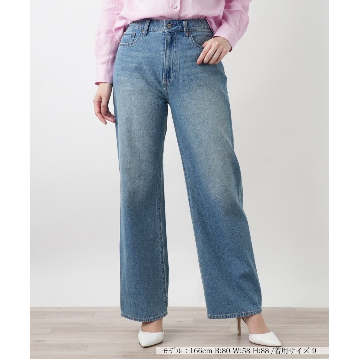 ウォッシュデニムパンツ【L JEANS】