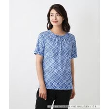 幾何学柄カットソー【ROCHAS Premiere】