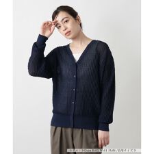 Vネックカーディガン