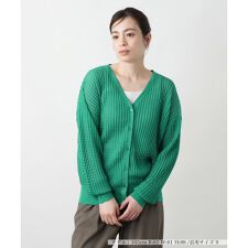 Vネックカーディガン