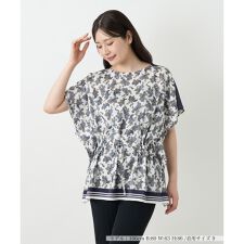 ペイズリー柄フレアブラウス