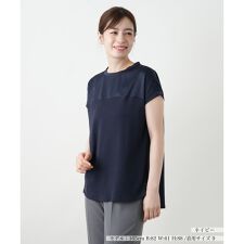 異素材切替カットソー