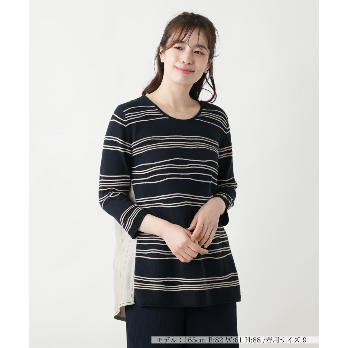 クロッシェ編み切替ニット | レリアン(Leilian) | マルイウェブ