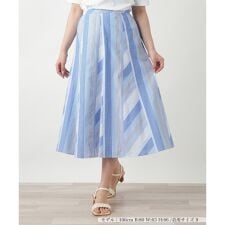 ストライプフレアスカート
