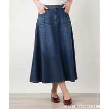 デニムフレアスカート【L JEANS】