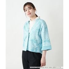 ボタニカル柄ジャケット【CINZIA CALDI】