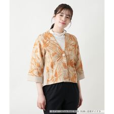 ボタニカル柄ジャケット【CINZIA CALDI】