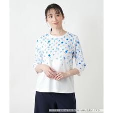 プリントクルーネックTシャツ