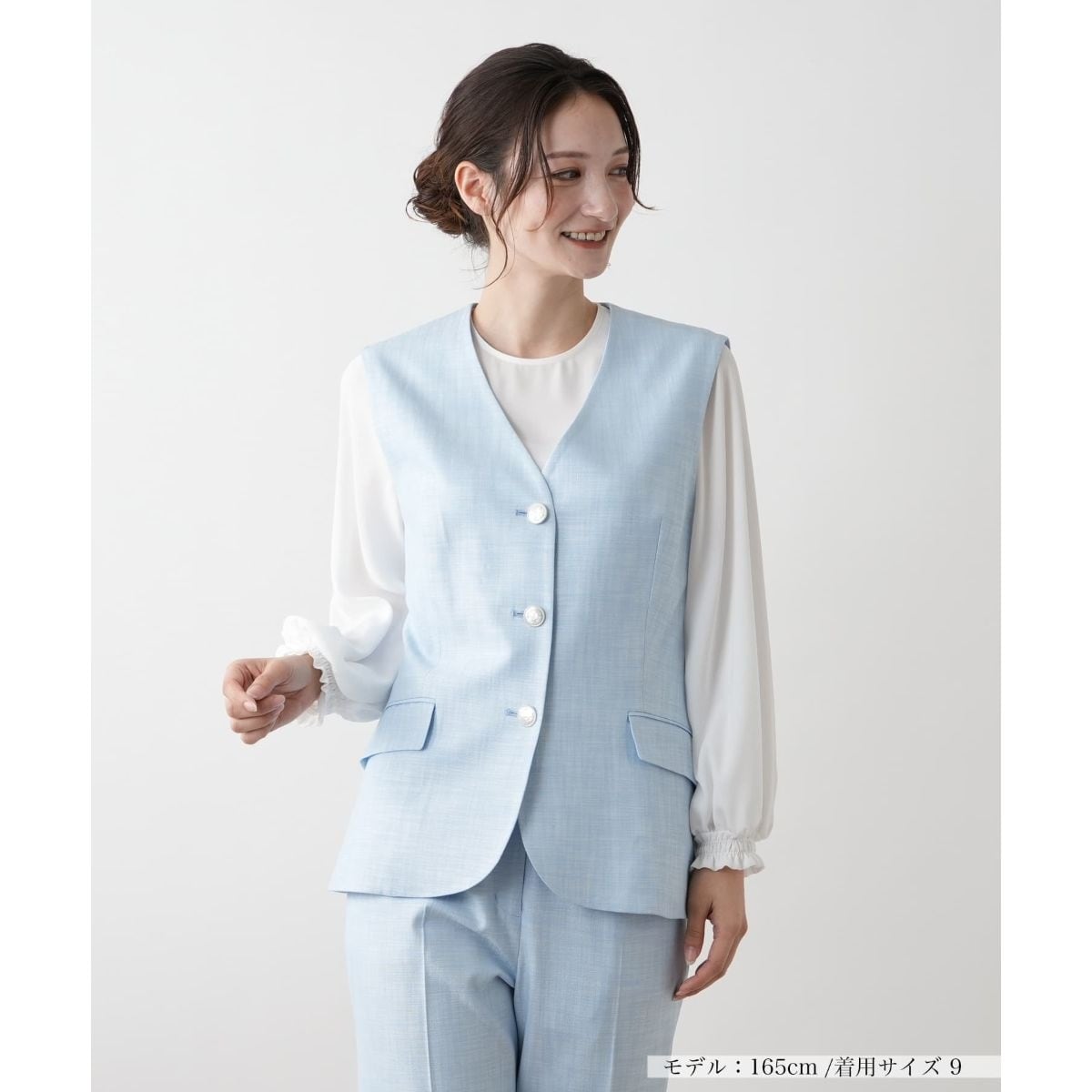 ロングベスト【ROCHAS Premiere】 | レリアン(Leilian) | マルイウェブ