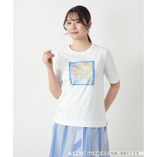 刺繍プリントTシャツ