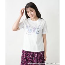 刺繍プリントTシャツ【MUSE BY ROCHAS Premiere】