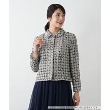 千鳥格子柄ジャケット