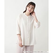 バンドカラーブラウス【ROCHAS Premiere】