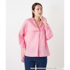 七分袖テールカットヘムブラウス【BARBA】