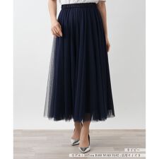 【店舗人気】チュールロングスカート