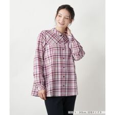 チェックブラウス【MUSE BY ROCHAS Premiere】