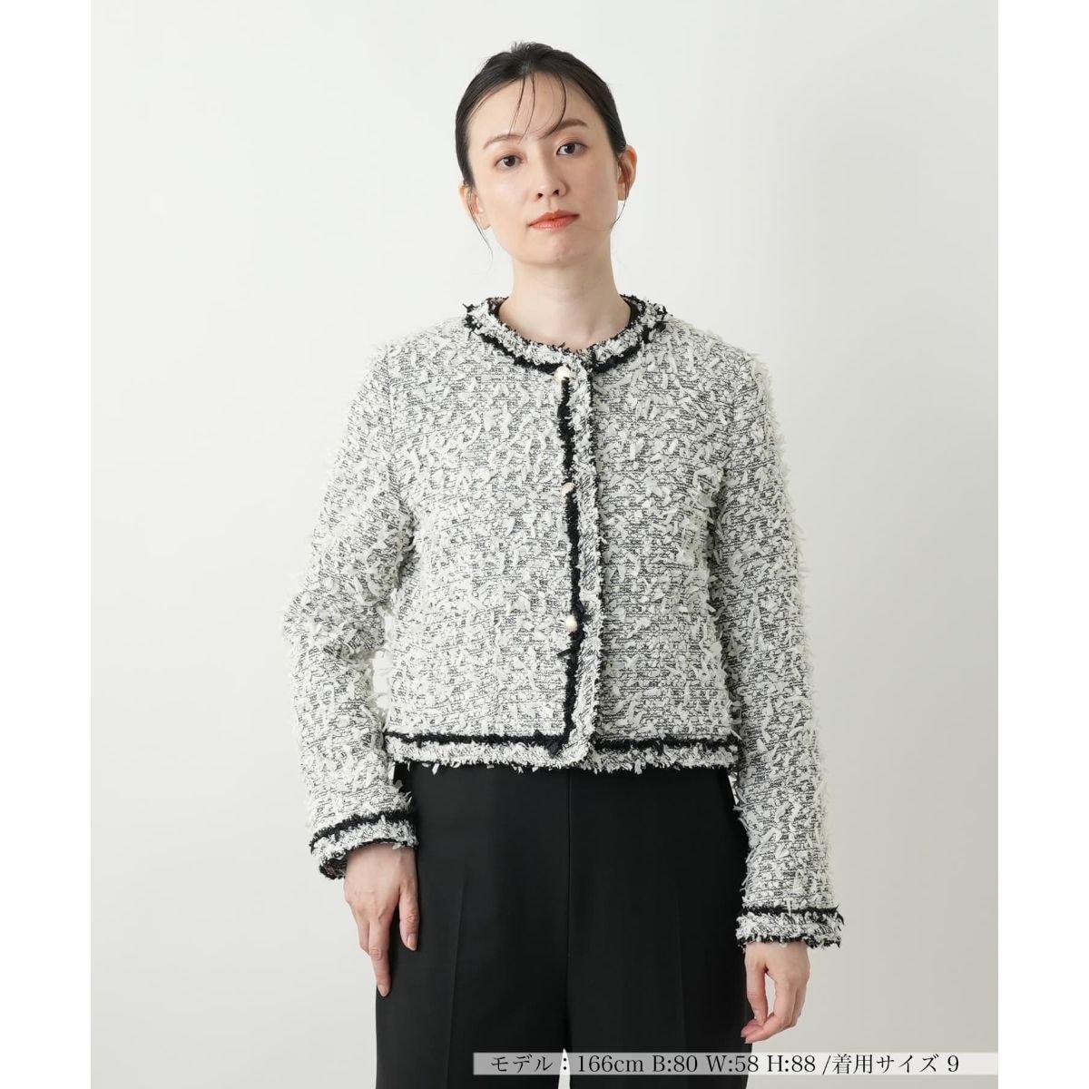 新品未使用⭐︎CONNSE ソフトツイードジャケット（GRAY） ALL ITEM